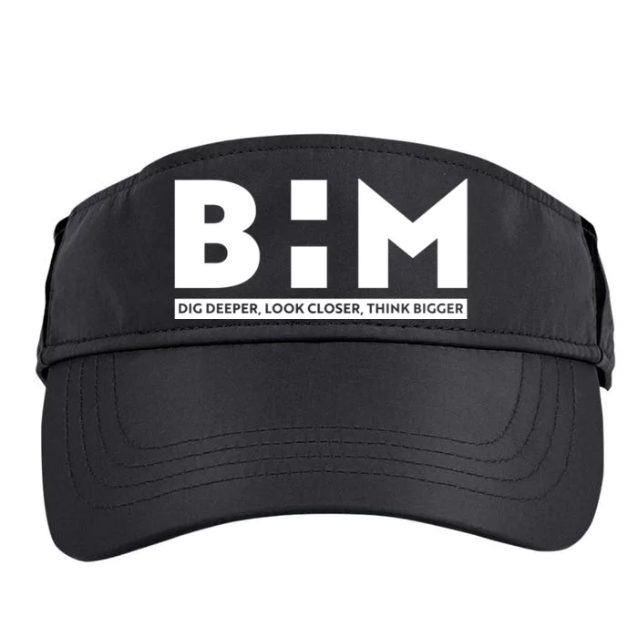 BHM Black History Month Dig Deeper Look Closer Think Bigger Adult Drive Performance Visor