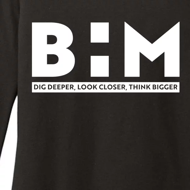 BHM Black History Month Dig Deeper Look Closer Think Bigger Womens CVC Long Sleeve Shirt