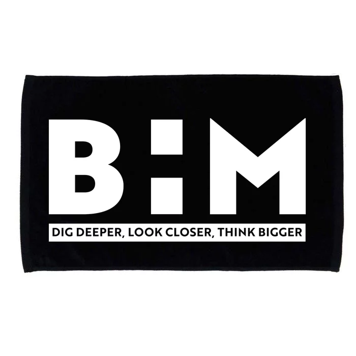 BHM Black History Month Dig Deeper Look Closer Think Bigger Microfiber Hand Towel