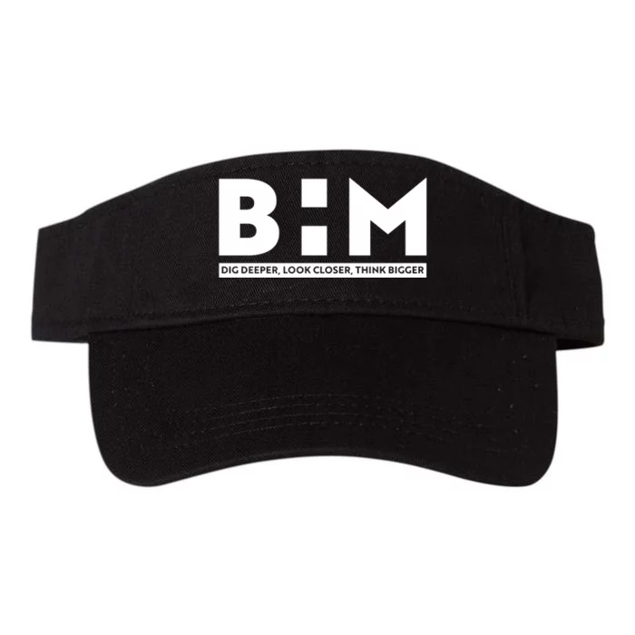 BHM Black History Month Dig Deeper Look Closer Think Bigger Valucap Bio-Washed Visor