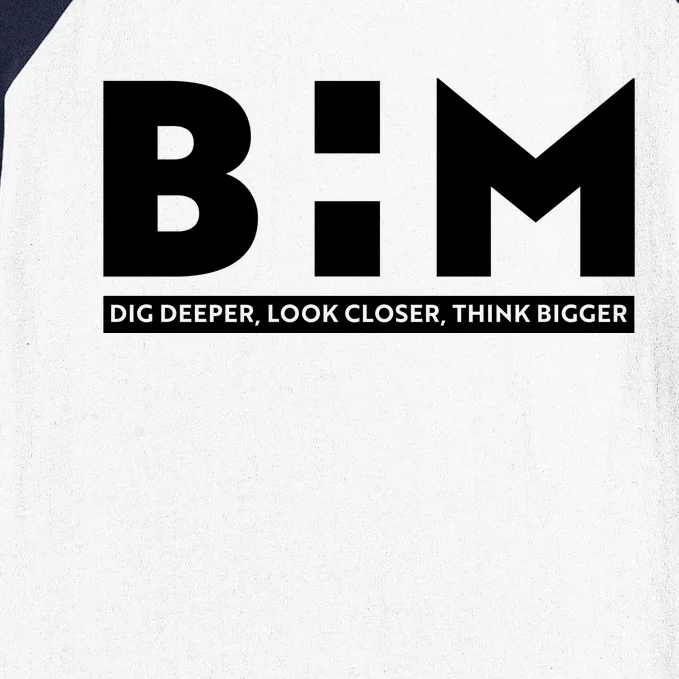 BHM Black History Month Dig Deeper Look Closer Think Bigger Baseball Sleeve Shirt