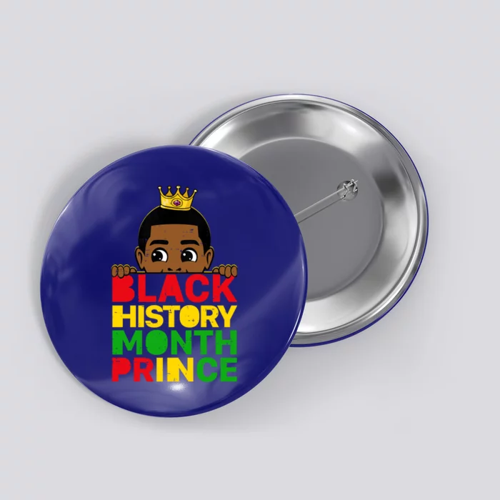 Black History Month Prince African Melanin Sons Cute Gift Button