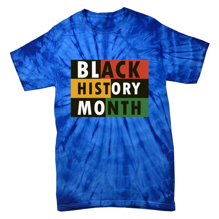 Black History Month Red Green Yellow Black Gift Tie-Dye T-Shirt