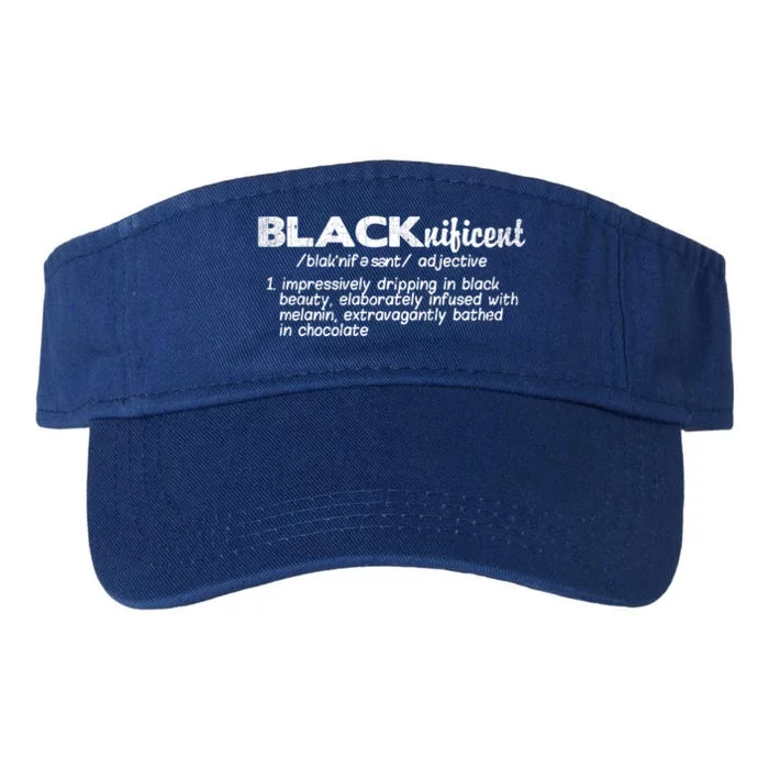 Black History Month Gift Blacknificent Gift Black Is Beautiful Gift Valucap Bio-Washed Visor