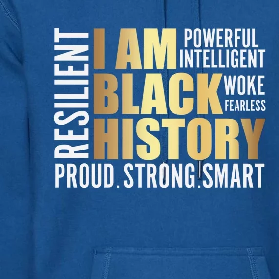 Black History Month Melanin Diversity Cute Gift Premium Hoodie