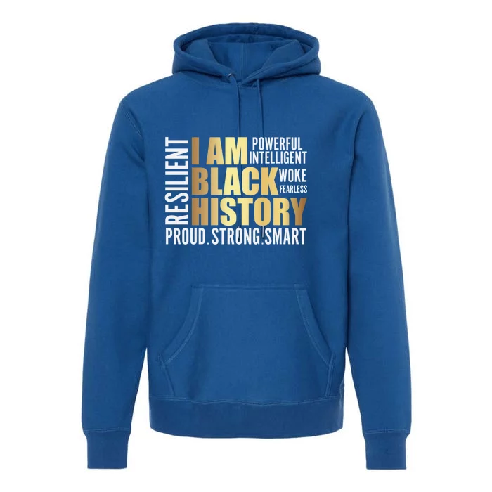 Black History Month Melanin Diversity Cute Gift Premium Hoodie