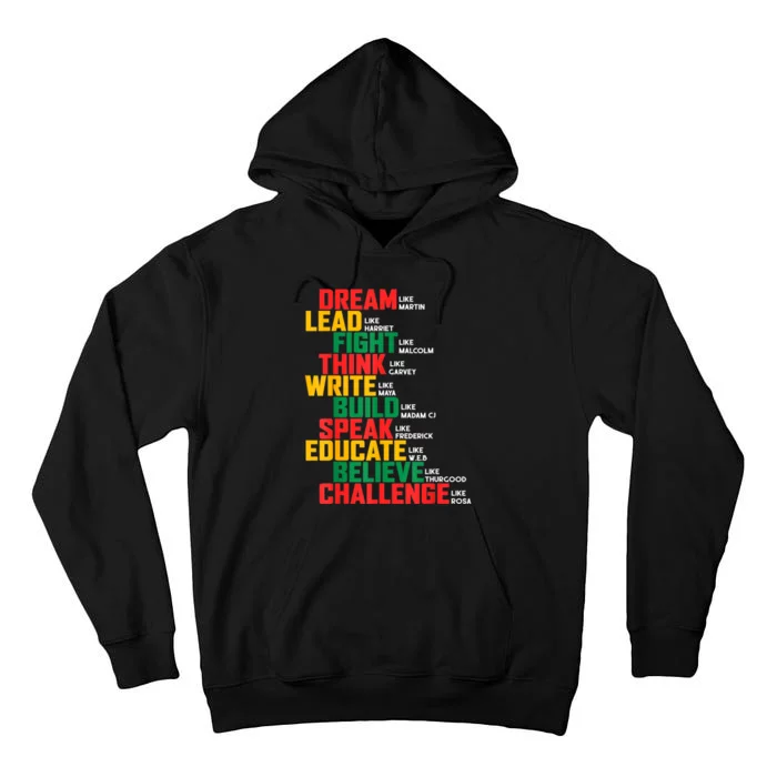 Black History Month For Men Women Tall Hoodie