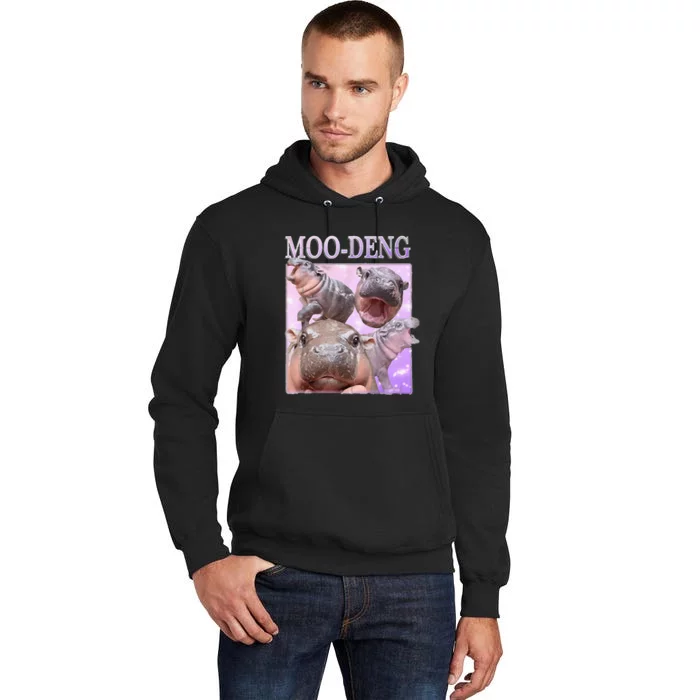 Baby Hippo Moo Deng Baby Hippo Moodeng Tall Hoodie