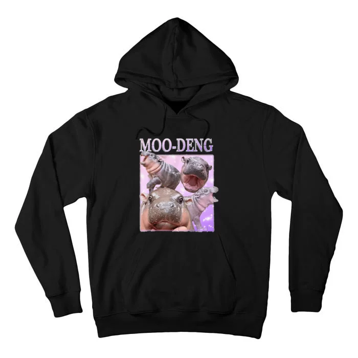 Baby Hippo Moo Deng Baby Hippo Moodeng Tall Hoodie