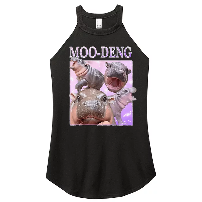 Baby Hippo Moo Deng Baby Hippo Moodeng Women’s Perfect Tri Rocker Tank