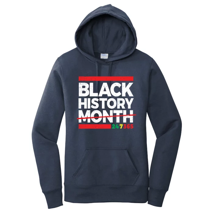 Black History Month 24/7/365 Cool Gift Women's Pullover Hoodie