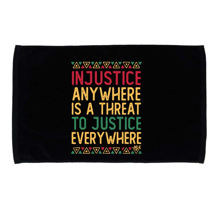 Black History Month Justice Martin Luther King Jr Quote Microfiber Hand Towel