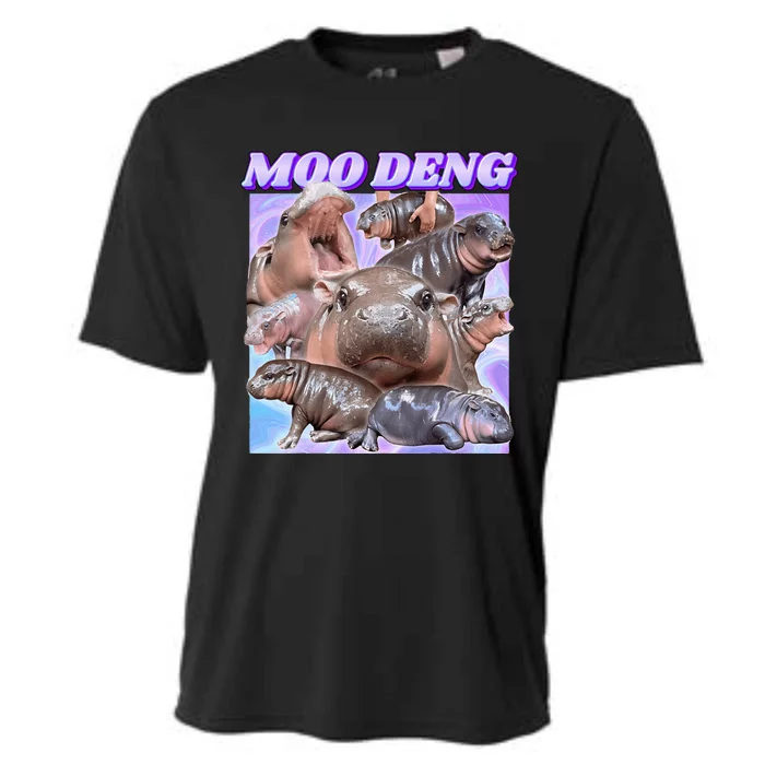 Baby Hippo Moo Deng Cooling Performance Crew T-Shirt