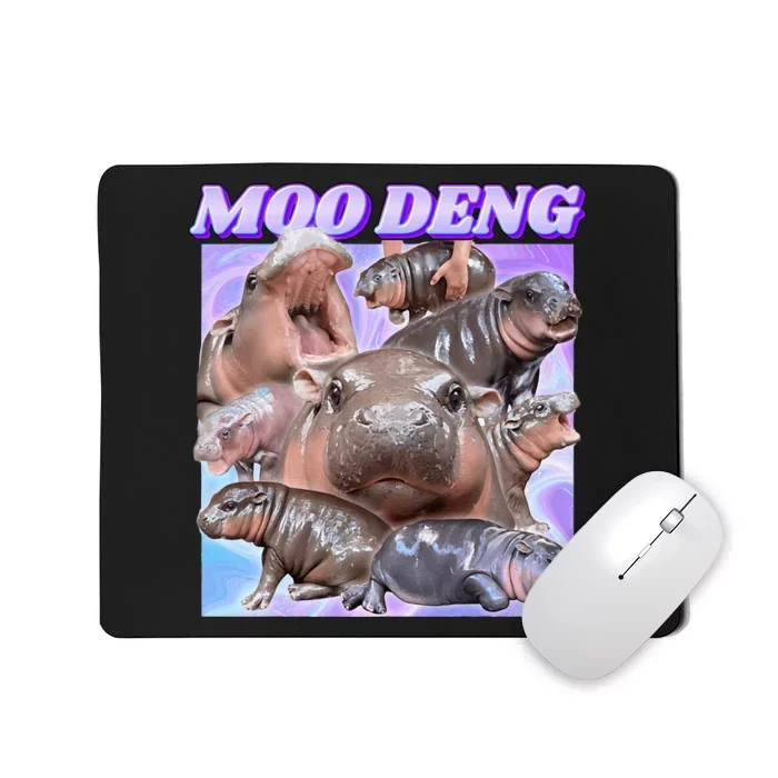 Baby Hippo Moo Deng Mousepad