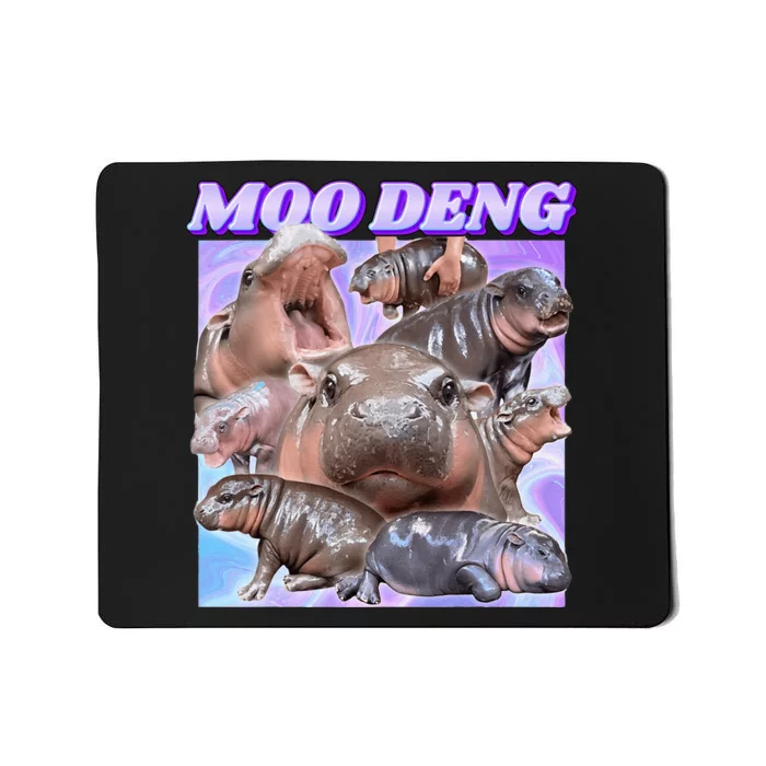 Baby Hippo Moo Deng Mousepad