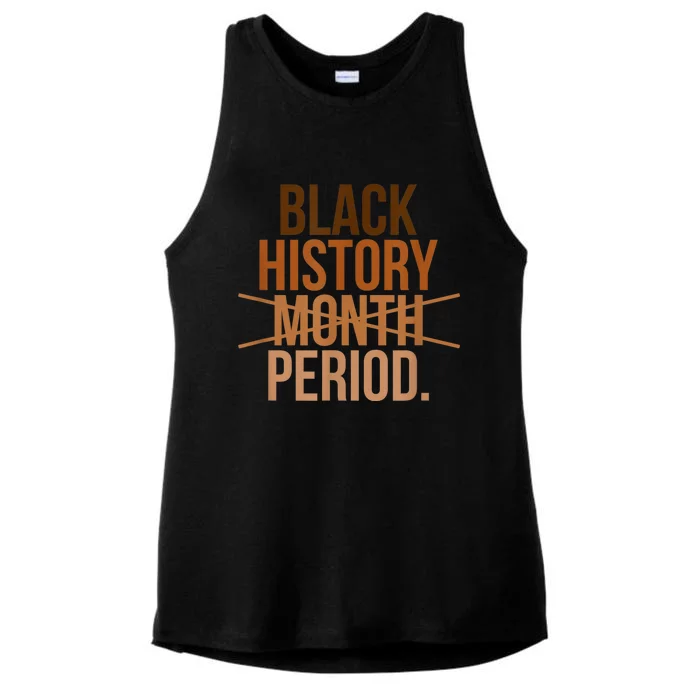 Black History Month Period Black History Month Ladies Tri-Blend Wicking Tank