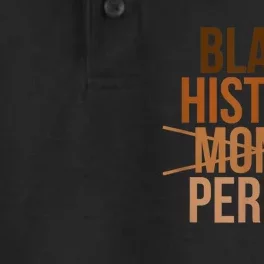 Black History Month Period Black History Month Dry Zone Grid Performance Polo