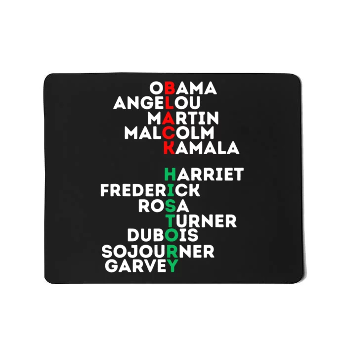 Black History Month African American Love Men Women Unity Mousepad