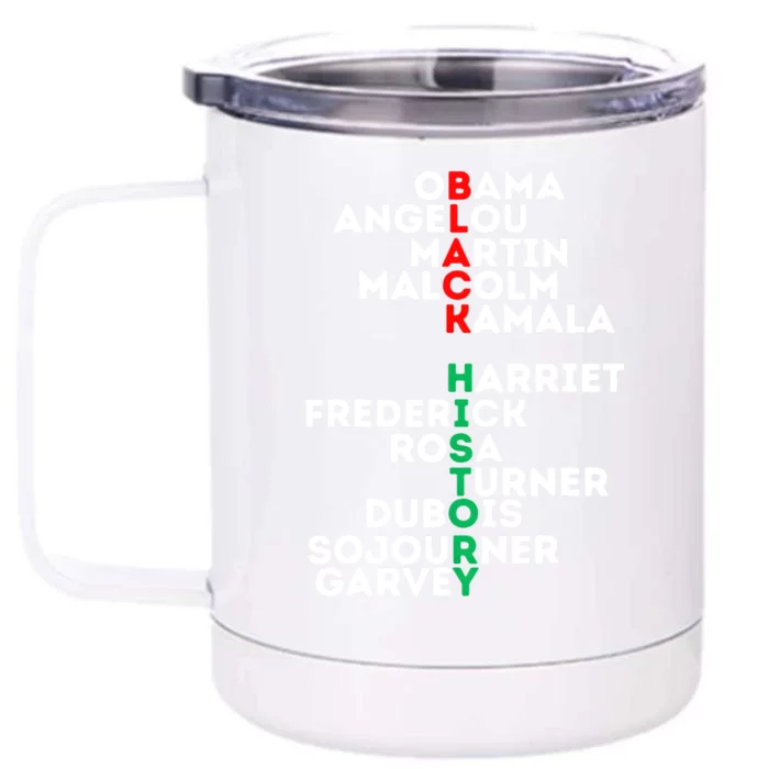 Black History Month African American Love Men Women Unity Front & Back 12oz Stainless Steel Tumbler Cup