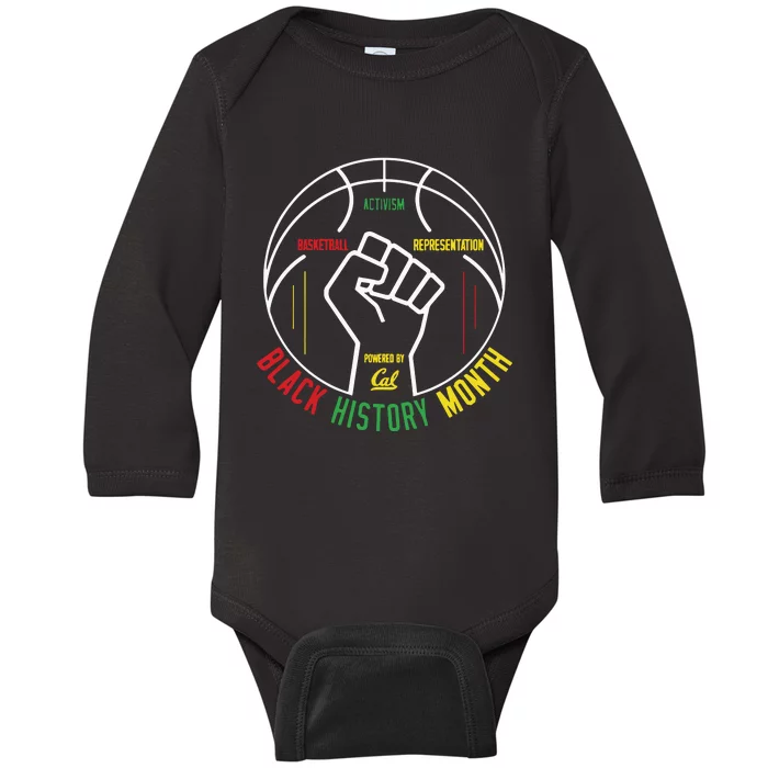 Black History Month Raising The B.A.R Baby Long Sleeve Bodysuit