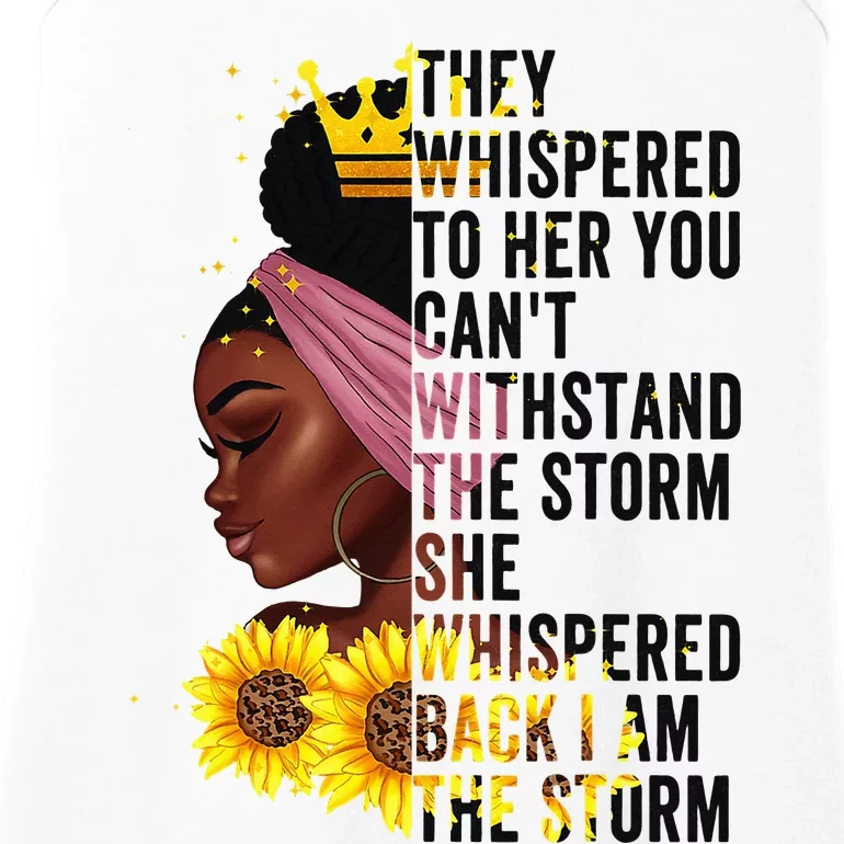 Black History Month  African Afro I Am The Storm Queen Ladies Essential Tank