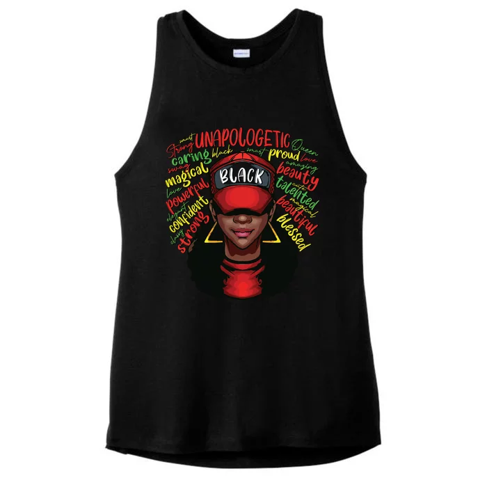 Black History Month Ladies Tri-Blend Wicking Tank