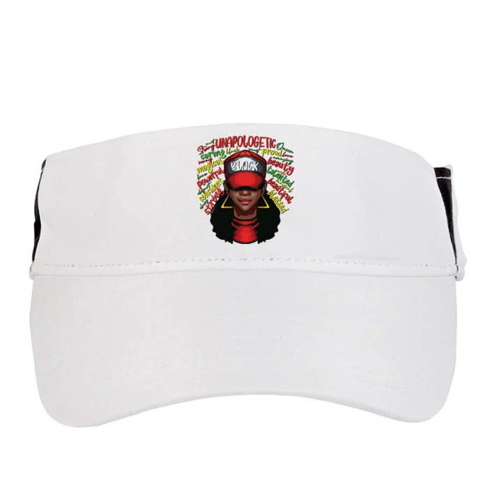 Black History Month Adult Drive Performance Visor