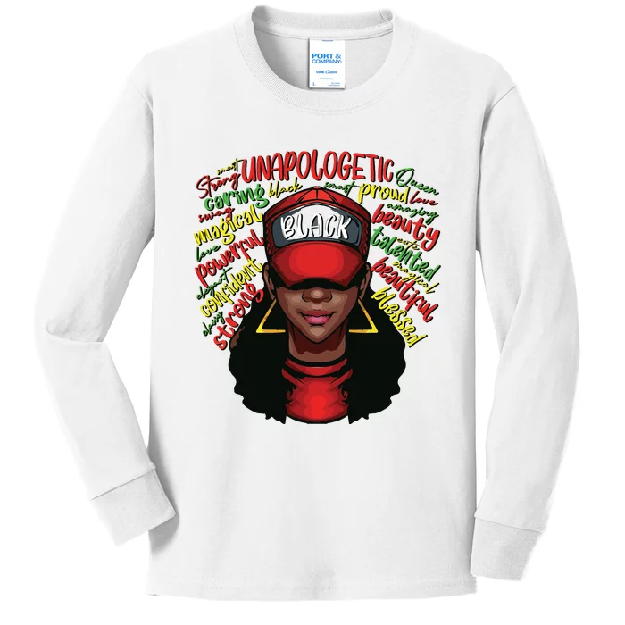 Black History Month Kids Long Sleeve Shirt