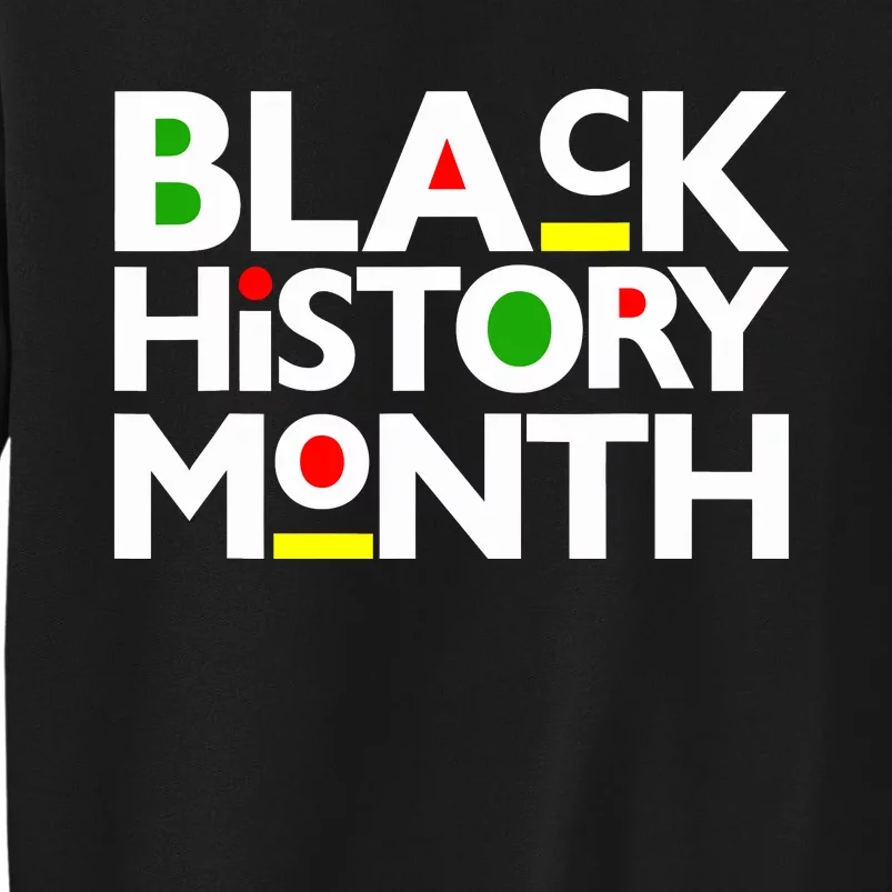 Black History Month Melanin Family Dad Mom Boy Girl Tall Sweatshirt