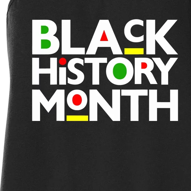 Black History Month Melanin Family Dad Mom Boy Girl Women's Racerback Tank