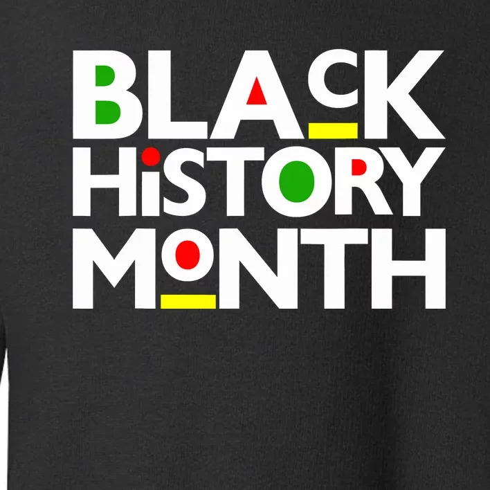 Black History Month Melanin Family Dad Mom Boy Girl Toddler Sweatshirt