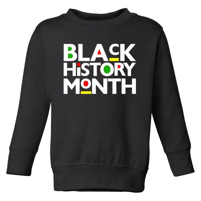 Black History Month Melanin Family Dad Mom Boy Girl Toddler Sweatshirt