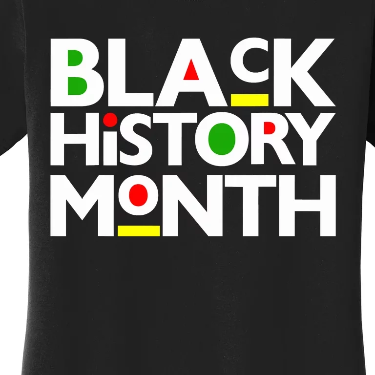 Black History Month Melanin Family Dad Mom Boy Girl Women's T-Shirt