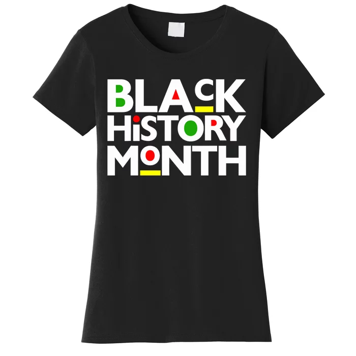 Black History Month Melanin Family Dad Mom Boy Girl Women's T-Shirt