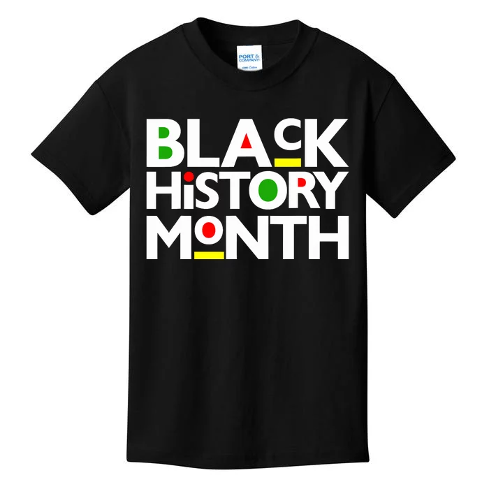 Black History Month Melanin Family Dad Mom Boy Girl Kids T-Shirt