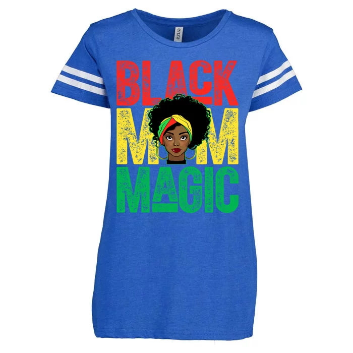 Black History Month Black Mom Magic Melanin African Cool Gift Enza Ladies Jersey Football T-Shirt