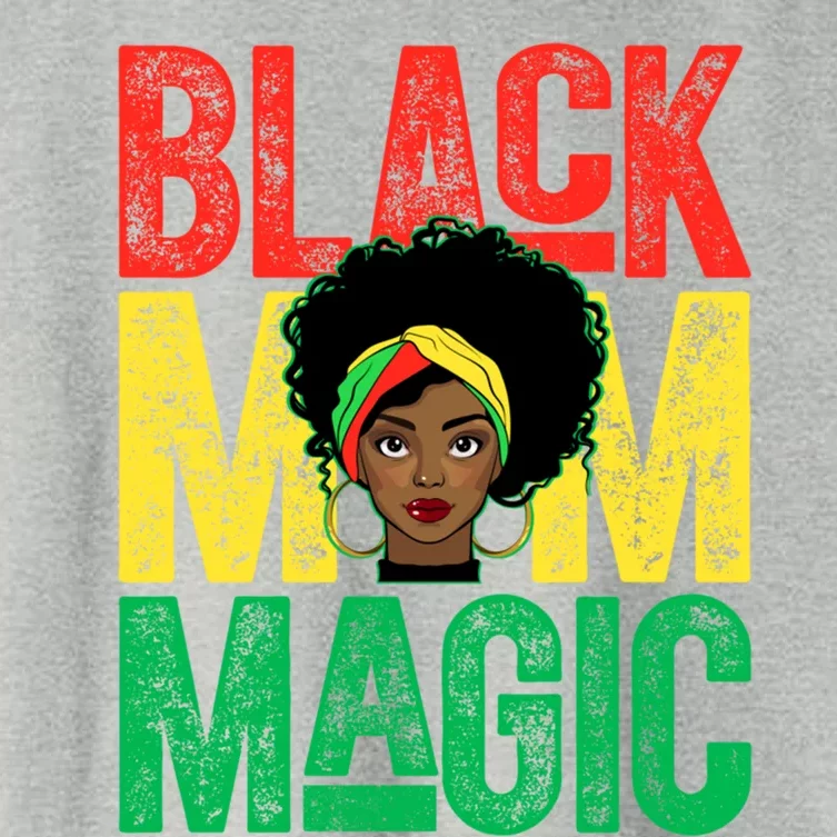 Black History Month Black Mom Magic Melanin African Cool Gift Women's Crop Top Tee