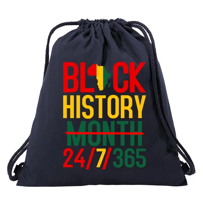 Black History Month 24gift7gift365 Black History Month Gift Drawstring Bag