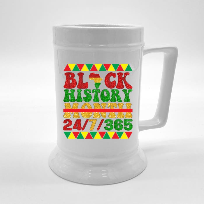 Black History Month African American Gift Front & Back Beer Stein