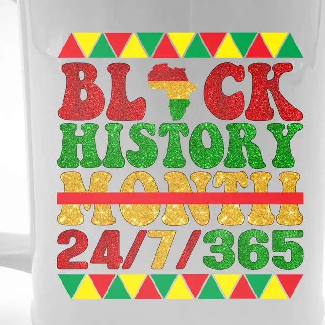 Black History Month African American Gift Front & Back Beer Stein