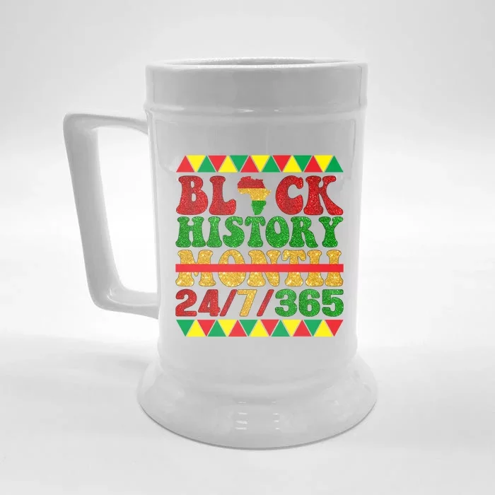 Black History Month African American Gift Front & Back Beer Stein