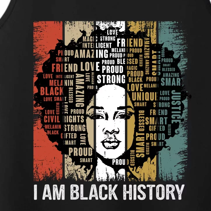 Black History Month. I Am Black History Performance Tank