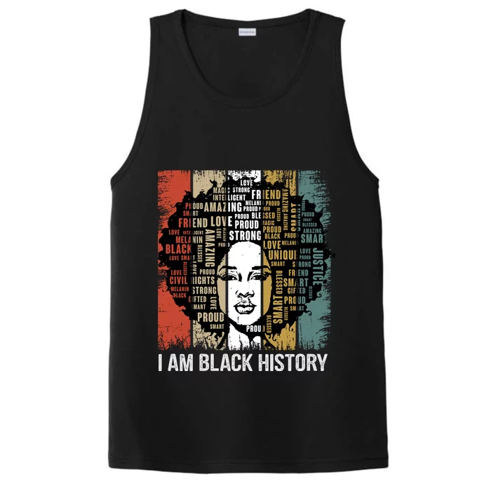 Black History Month. I Am Black History Performance Tank