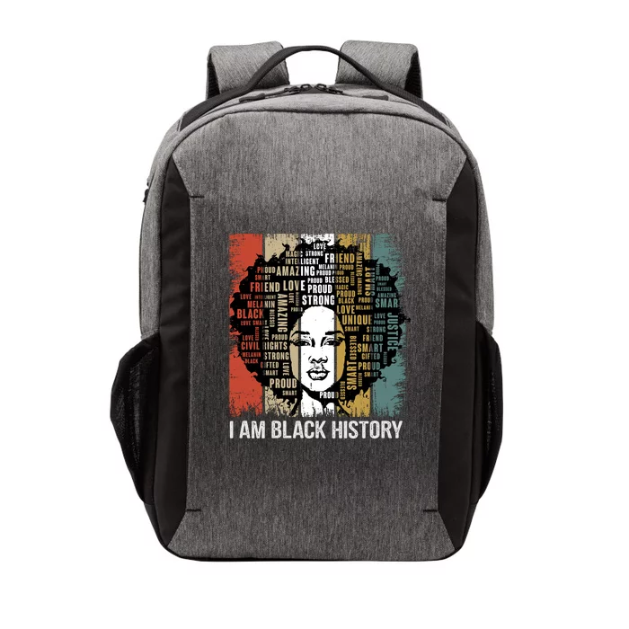 Black History Month. I Am Black History Vector Backpack