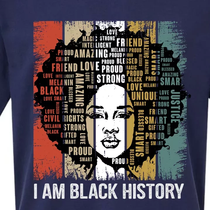 Black History Month. I Am Black History Sueded Cloud Jersey T-Shirt