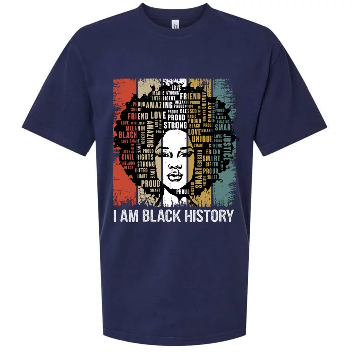 Black History Month. I Am Black History Sueded Cloud Jersey T-Shirt