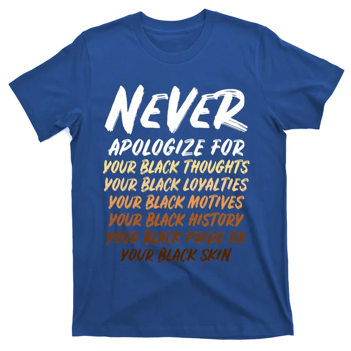 Black History Month Not Sorry For Being Black T-Shirt