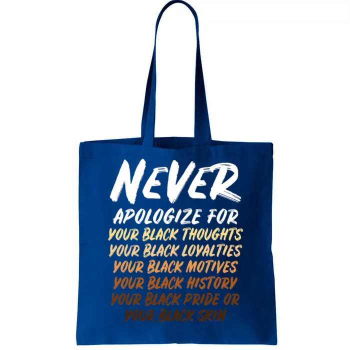 Black History Month Not Sorry For Being Black Tote Bag