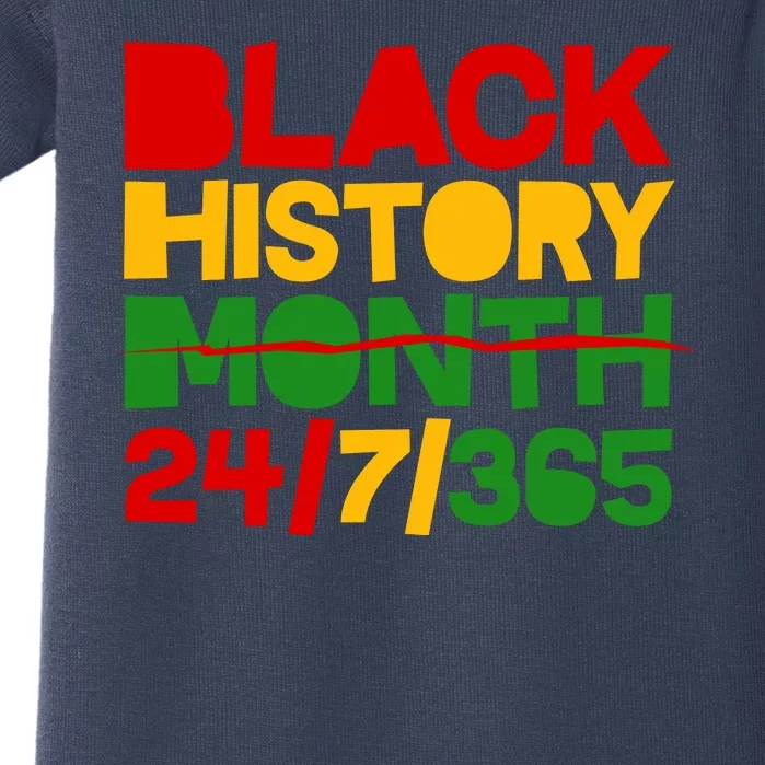 Black History Month 24 7 365 Baby Bodysuit