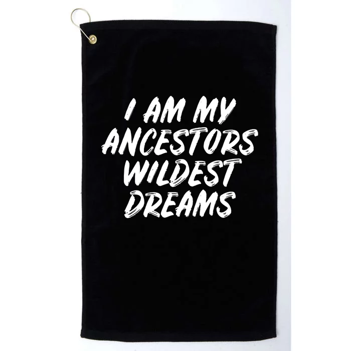 Black History Month Ancestors Wildest Dreams Platinum Collection Golf Towel